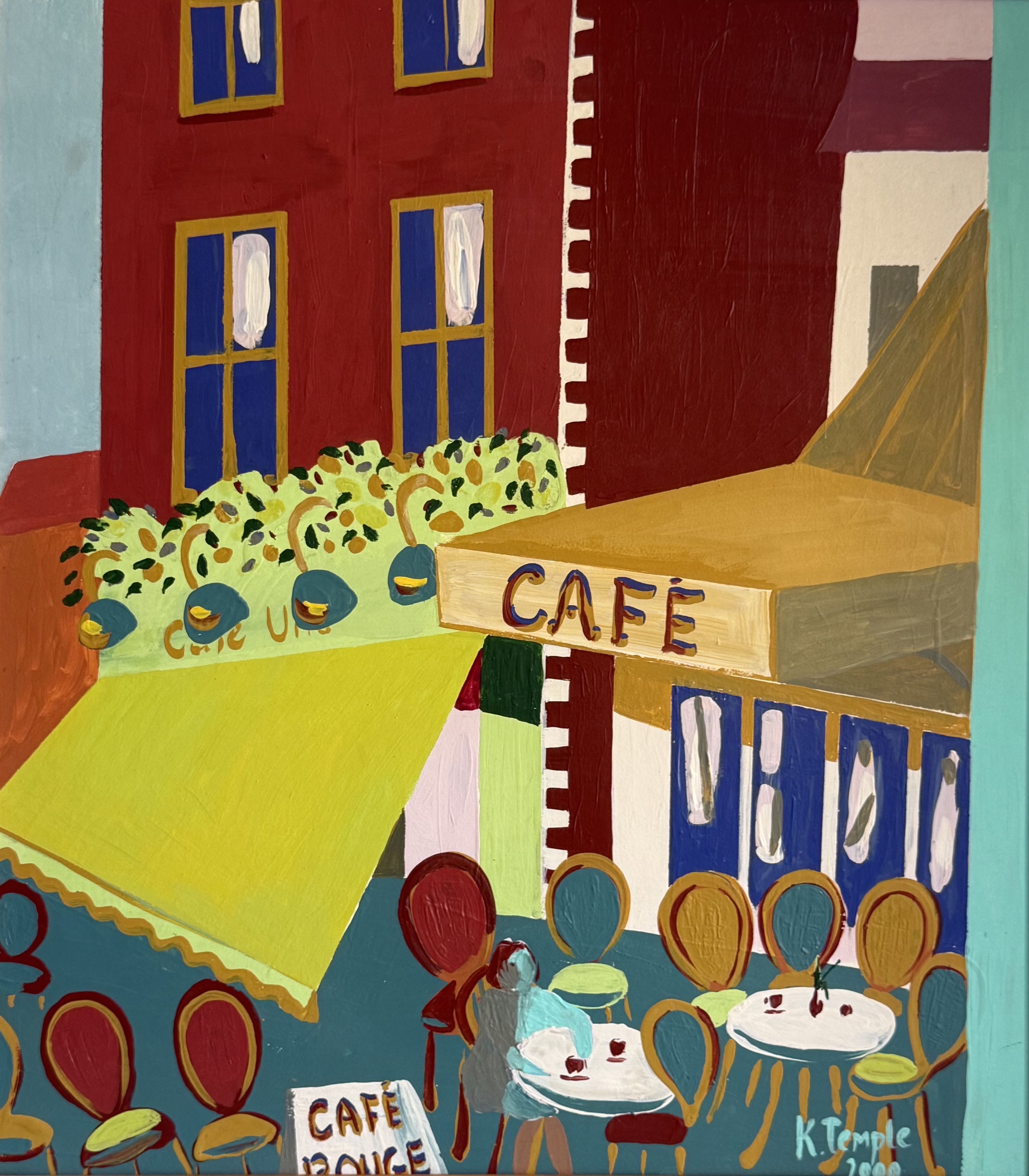 Café Pond Square, Highgate Village by Catherine Temple