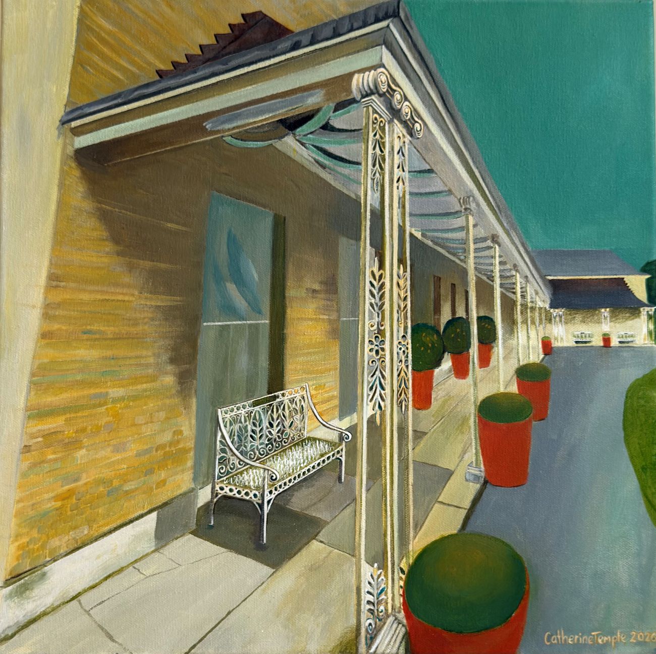 Kenwood veranda, sun and shade by Catherine Temple